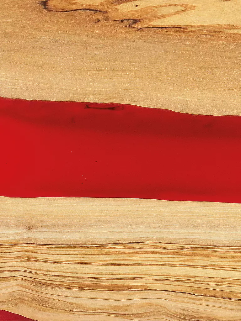 ZASSENHAUS | Planche de service Olive 45x22cm Marron/Rouge | 