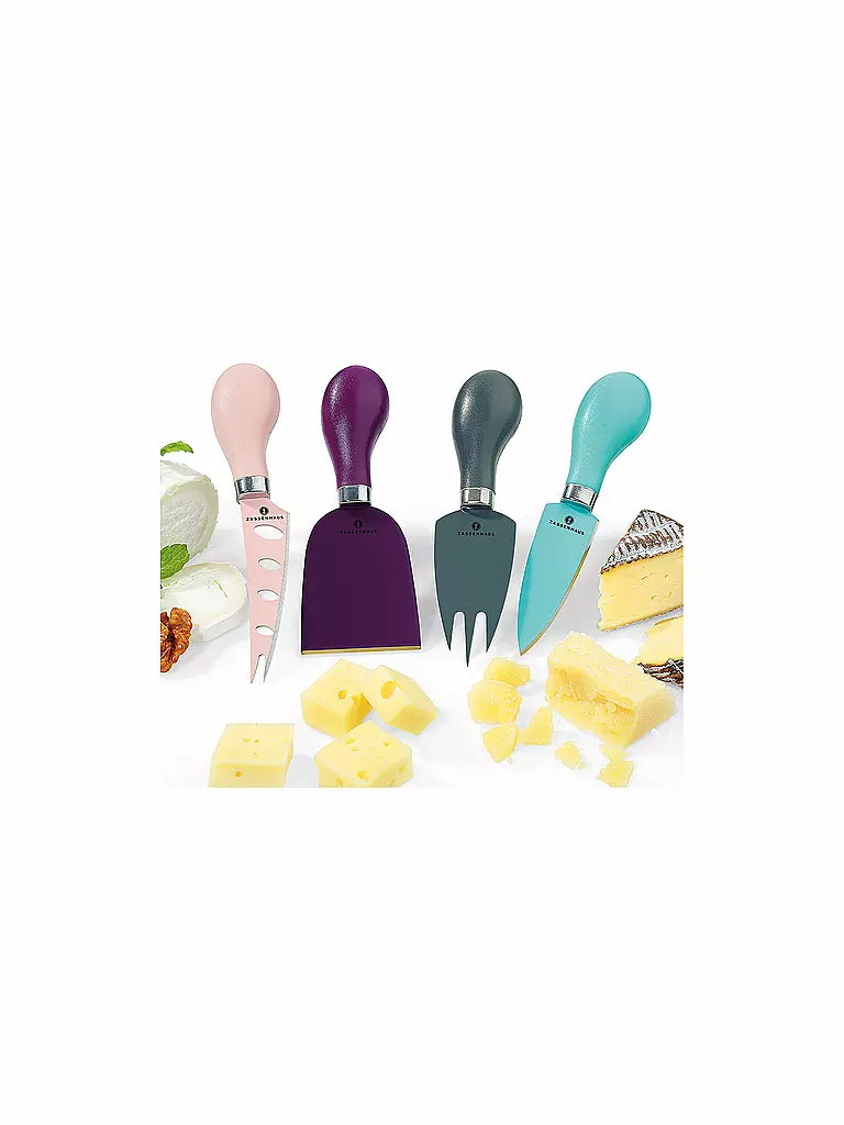 ZASSENHAUS | Set de couteaux à fromage 4 pièces | bunt