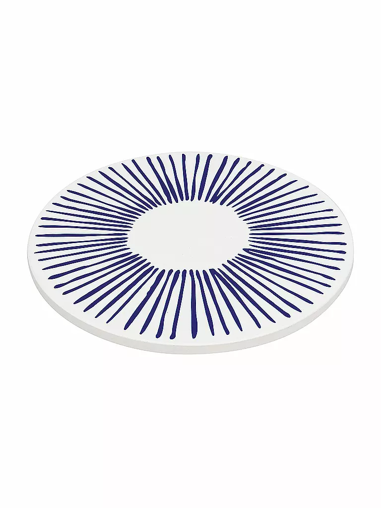ZASSENHAUS | Untersetzer NORDIC 20cm Lines / Bleu-Blanc | blau