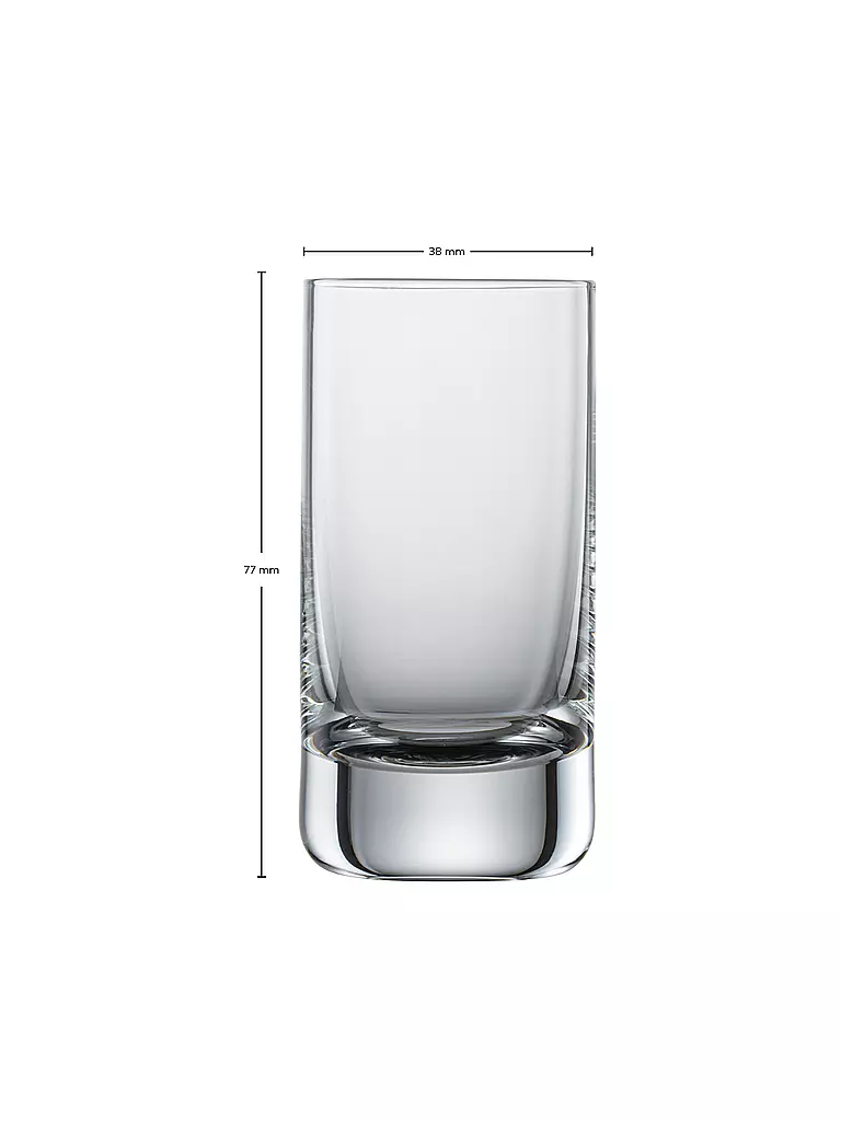 ZWIESEL GLAS | Ensemble de 6 verres à schnaps SIMPLE 46ml | 