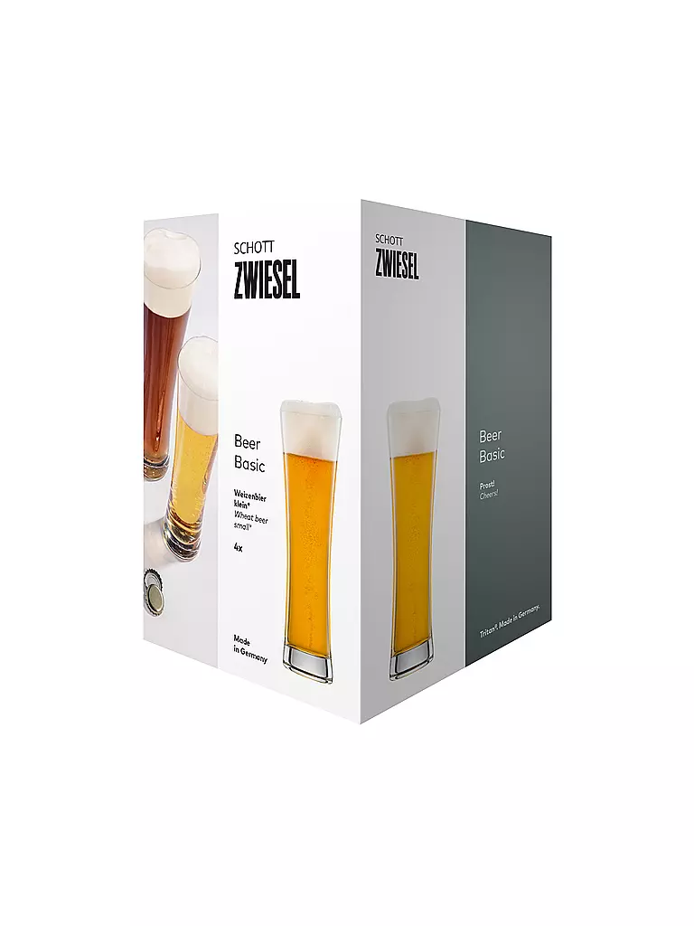 ZWIESEL GLAS | Set de 4 verres à bière WEIZENBIER 0,3 l | 