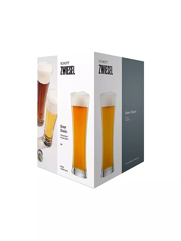 ZWIESEL GLAS | Set de 4 verres à bière WEIZENBIER 0,5 l | 