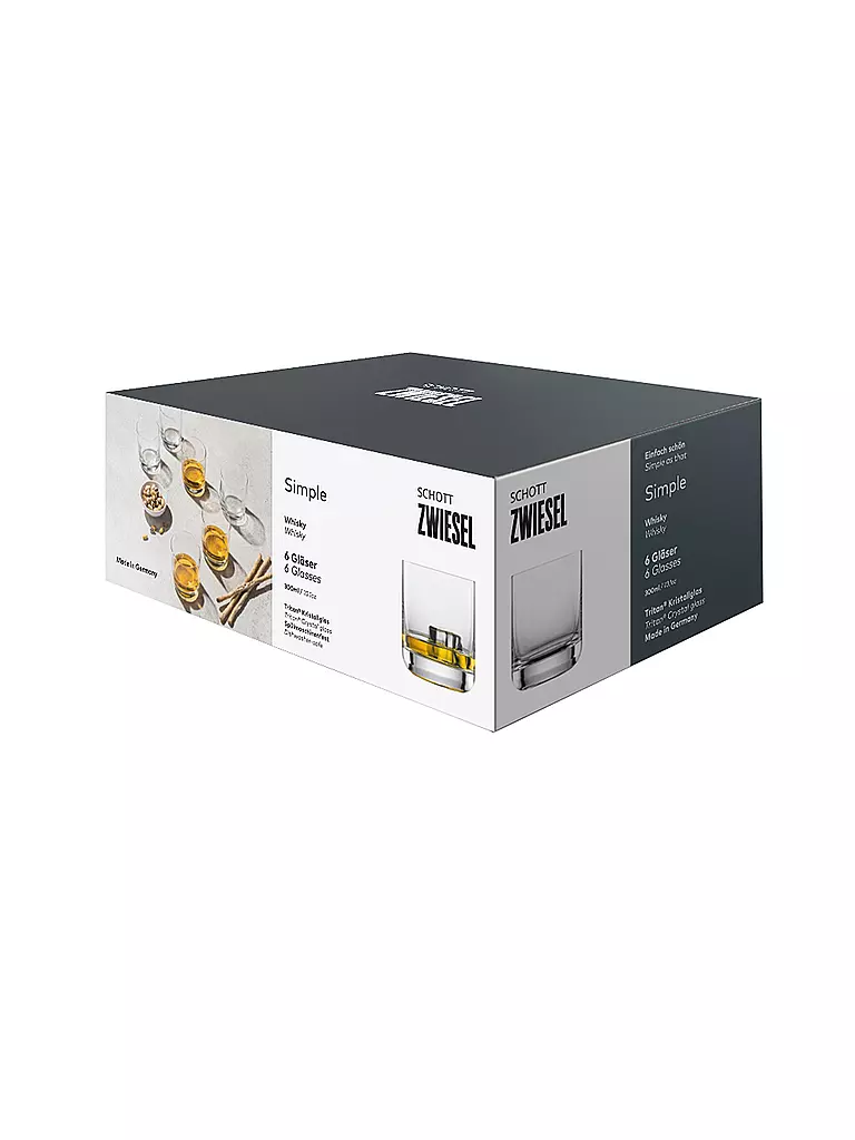 ZWIESEL GLAS | Verre à whisky SIMPLE, lot de 6, 300 ml | 