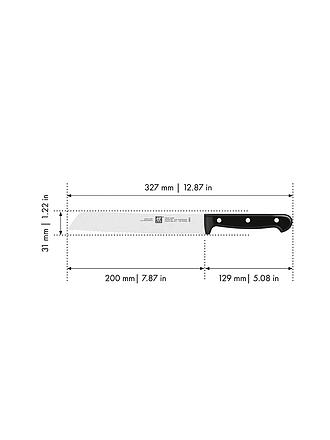 ZWILLING | Couteau à pain 20cm TWIN-CHEF Noir
