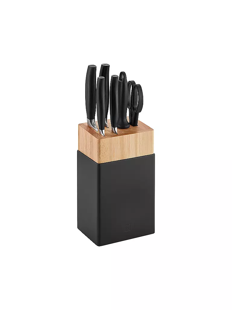 ZWILLING | Bloc à couteaux 7 pièces FIVE STAR Noir | Noir