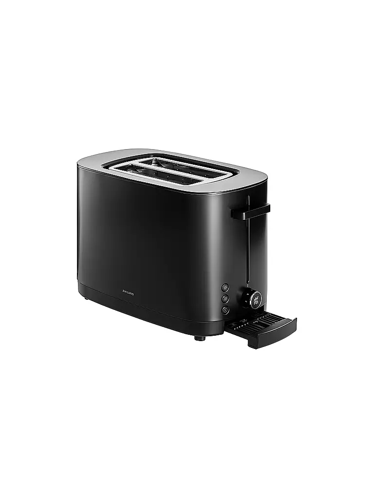 ZWILLING | ENFINIGY® Grille-pain 2 tranches Acier inoxydable 2 fentes courtes Noir | schwarz