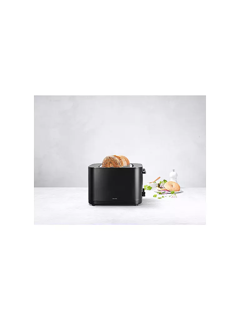 ZWILLING | ENFINIGY® Grille-pain 2 tranches Acier inoxydable 2 fentes courtes Noir | 
