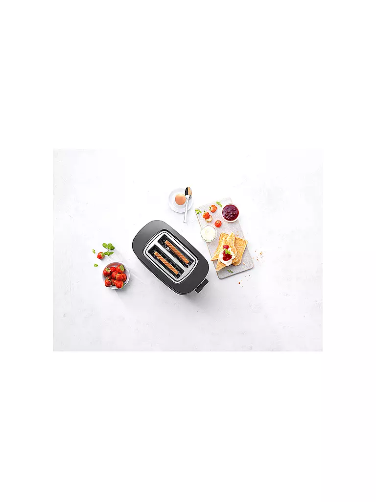 ZWILLING | ENFINIGY® Grille-pain 2 tranches Acier inoxydable 2 fentes courtes Noir | 