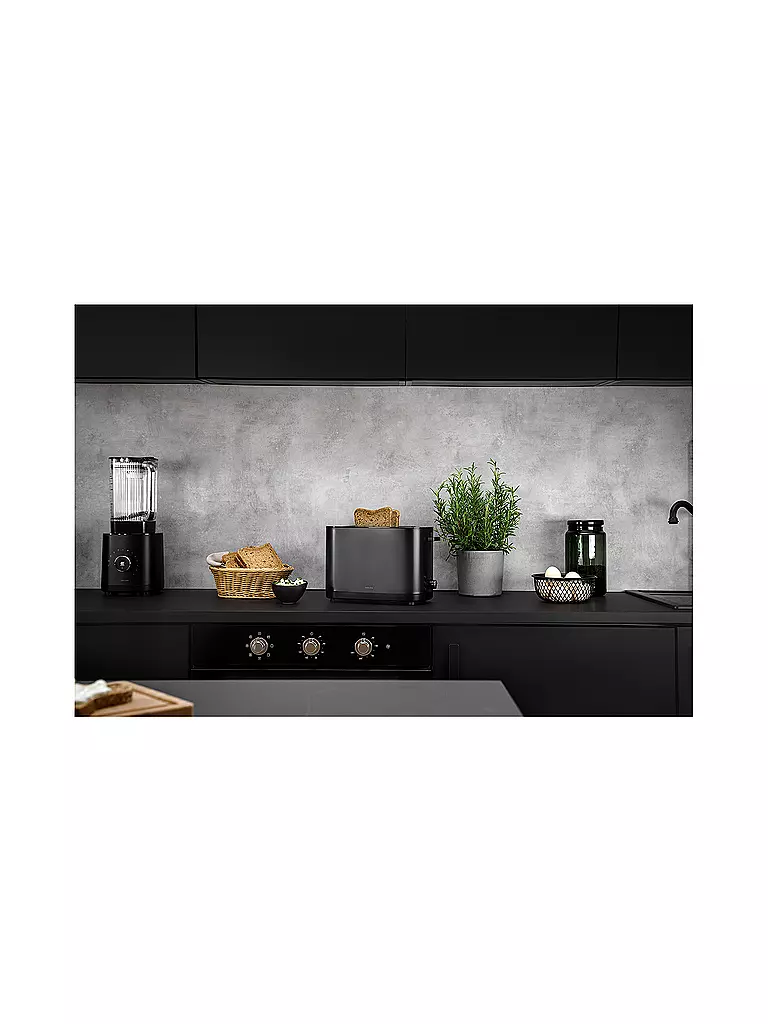 ZWILLING | ENFINIGY® Grille-pain 2 tranches Acier inoxydable 2 fentes courtes Noir | 