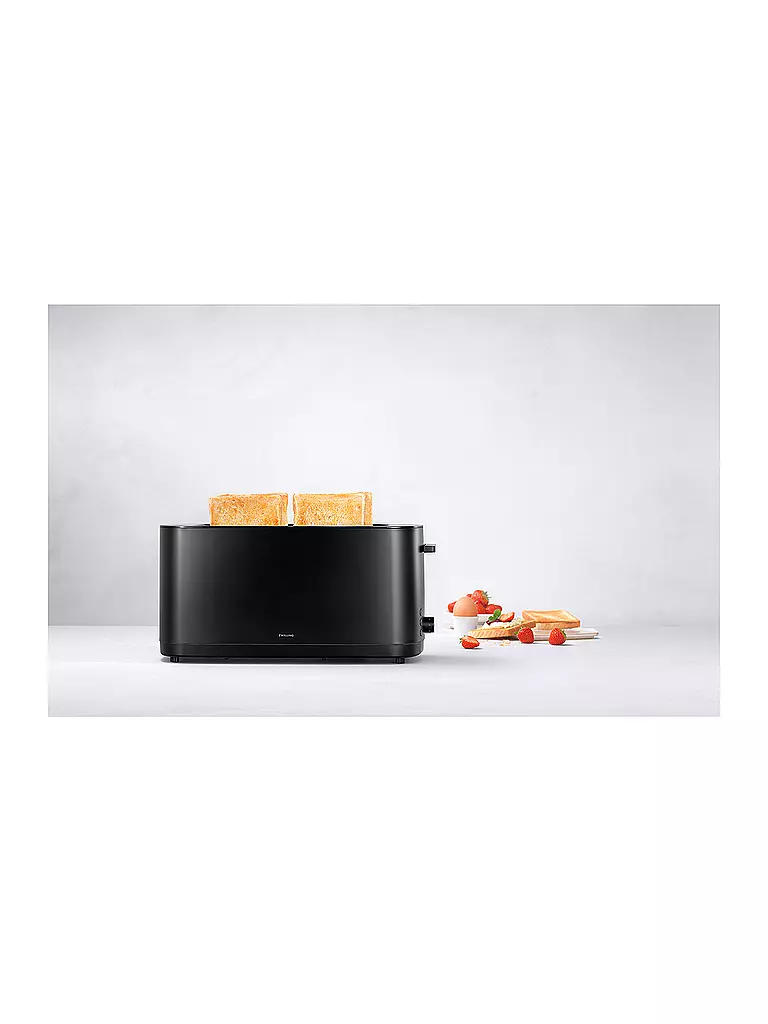 ZWILLING | ENFINIGY® Grille-pain 4 tranches en acier inoxydable 2 fentes longues Noir | 