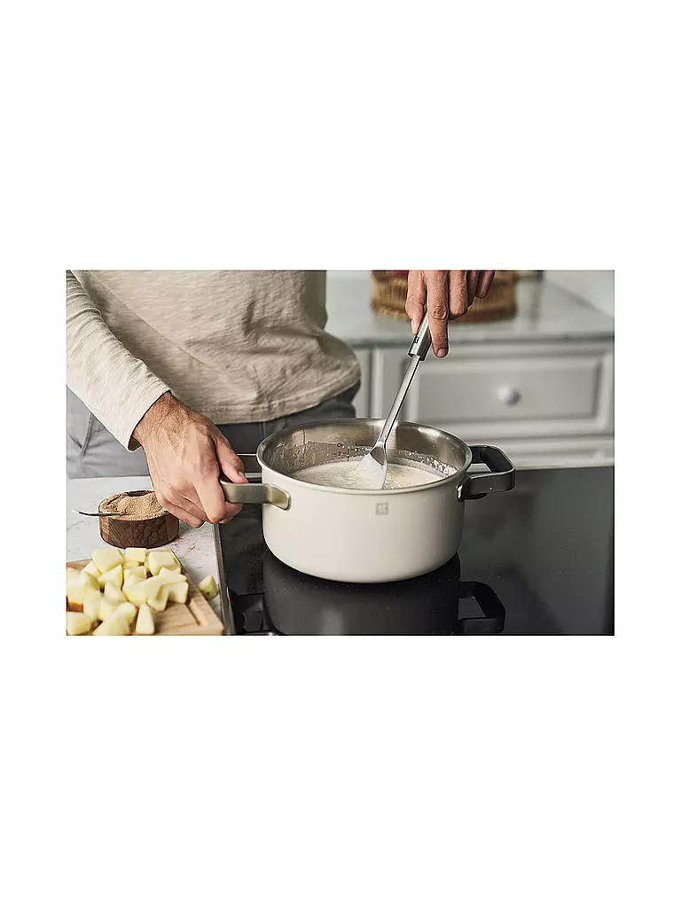 ZWILLING | Kochgeschirr - Set 5tlg. PURE Edelstahl / Elfenbein  | Crème