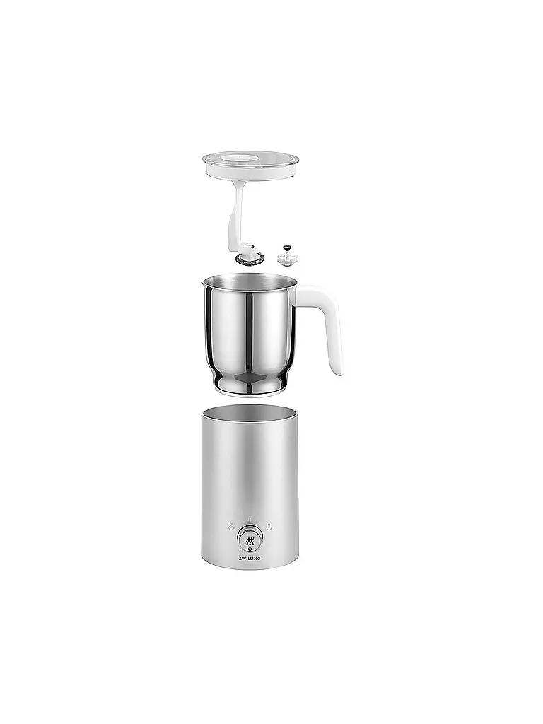ZWILLING | Mousseur à lait Enfinigy 200/400ml Inox/Blanc | 